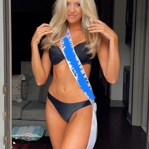 Black Jayme Shaw Pageant Bikini